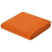Флисовый плед Warm&Peace, оранжевый 100х140 см