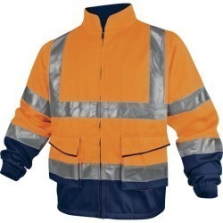 Куртка повышенной видимости PHVE2 флуоресцентно-оранжевая с синим Delta Plus PHVE2O